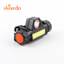 Portable USB Mining  LED Headlamp with Rechargeable Battery Waterproof COB Head Torch Head Lamp